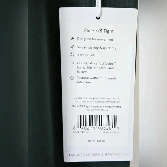 TAVI Active Legging New With Tags - Picture 10 of 10